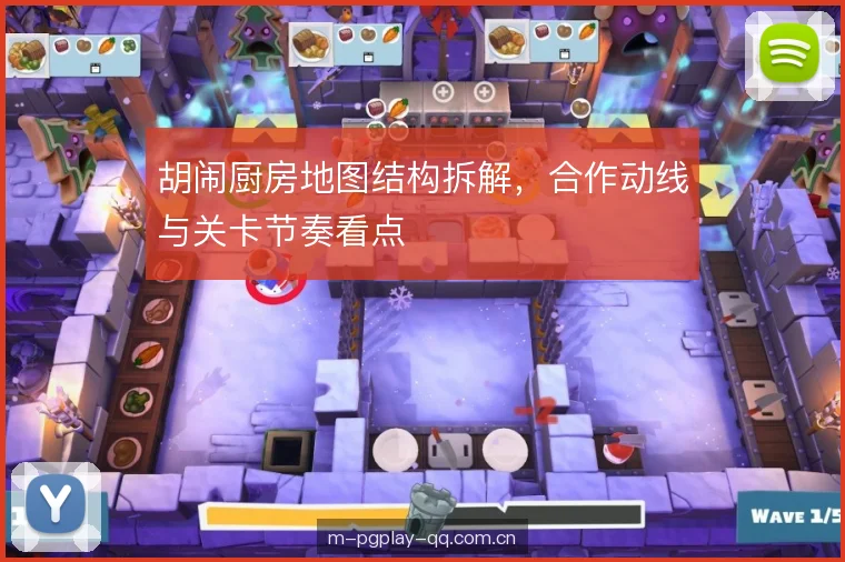 胡闹厨房地图结构拆解，合作动线与关卡节奏看点
